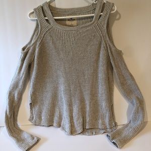 Hollister open shoulder sweater